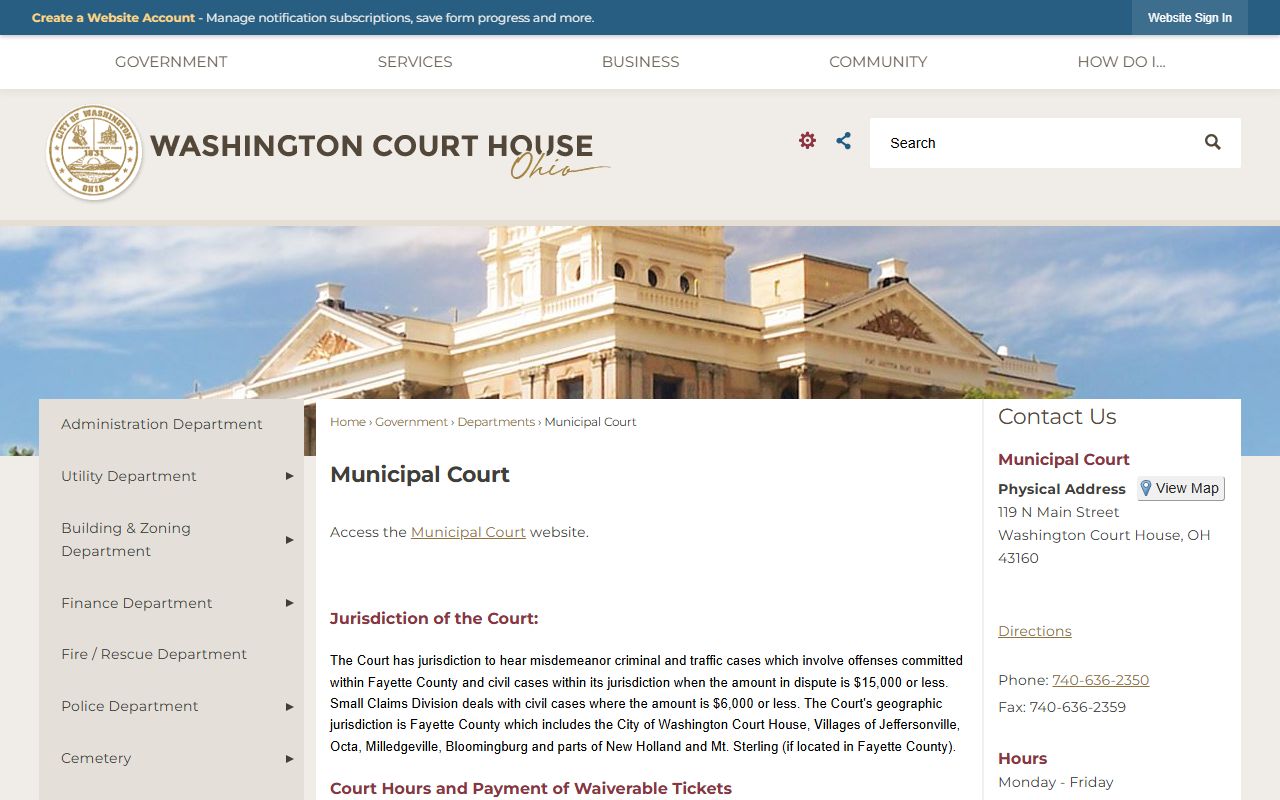 Fayette County criminal court records resource page