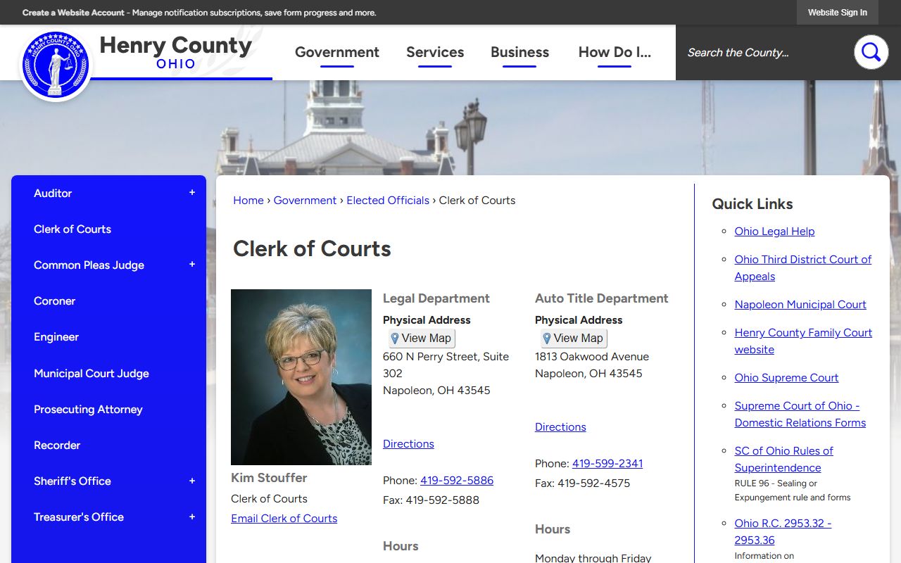 Henry County criminal court records resource page