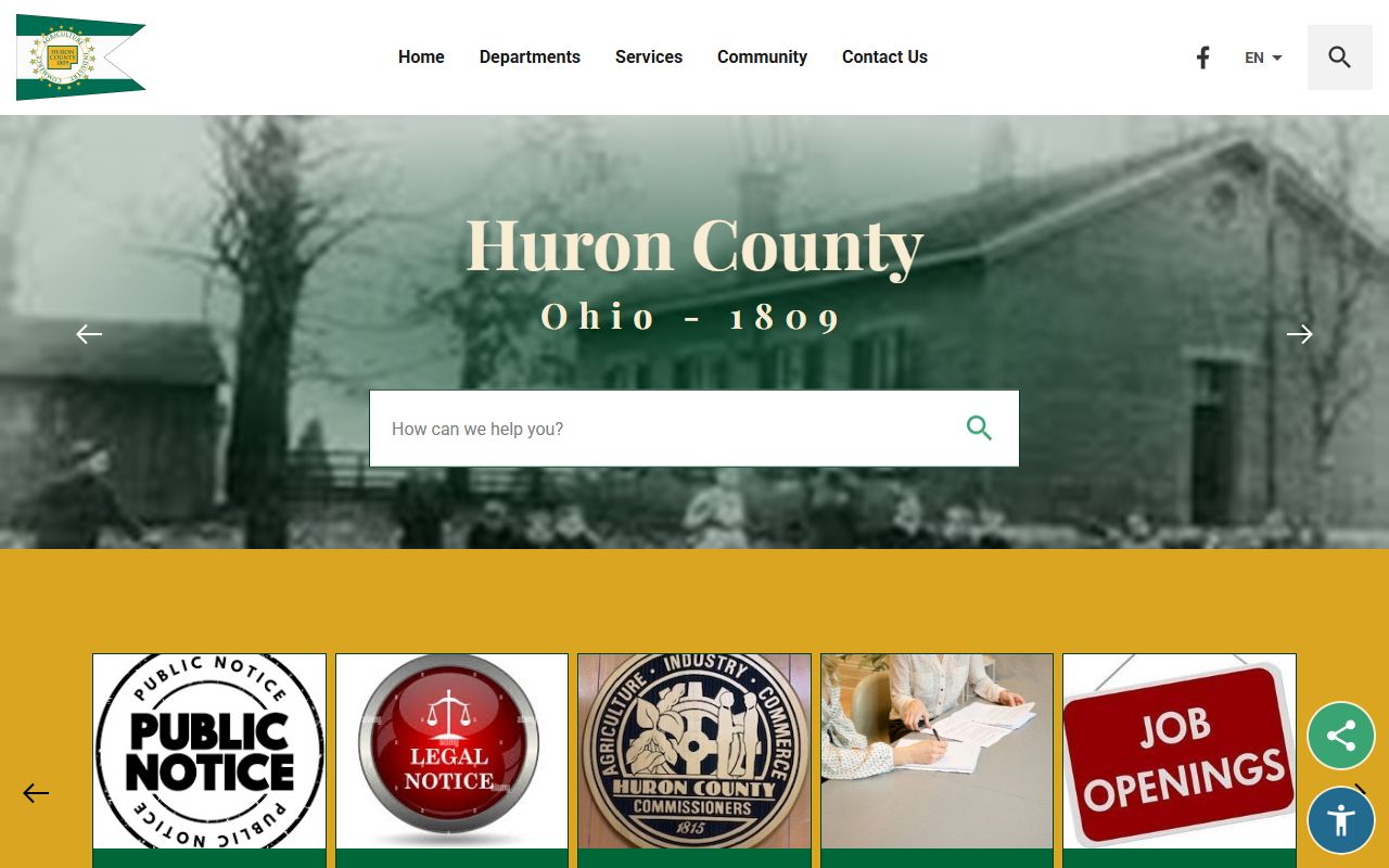 Huron County criminal court records resource page