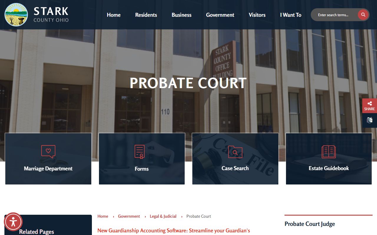 Stark County criminal court records resource page
