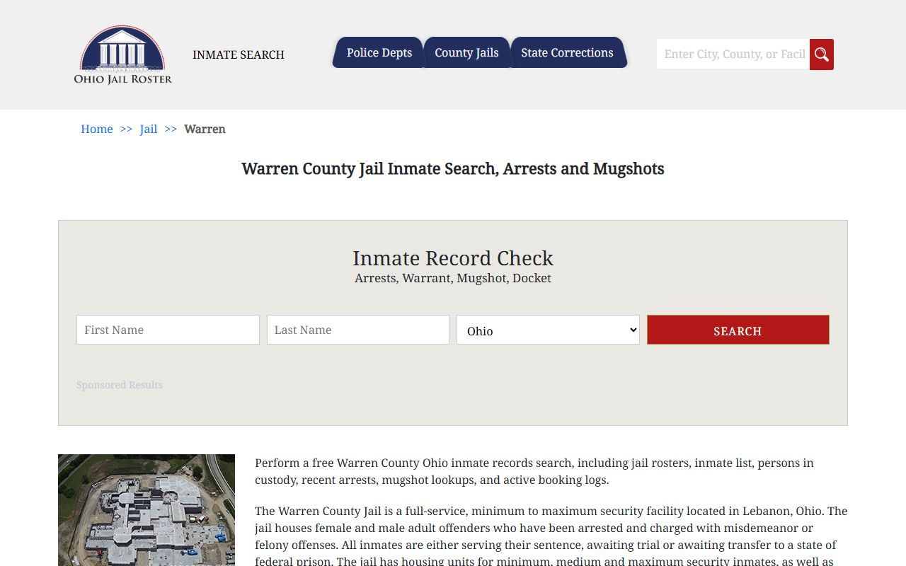 Warren County criminal court records resource page